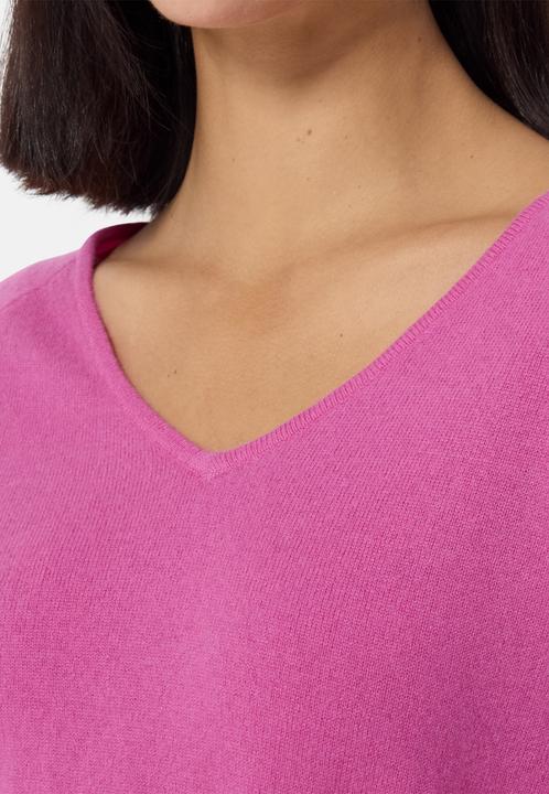 Produktbild Cash-Mere Kaschmir V-Ausschnitt Pullover mit Seitenschlitzen (L)