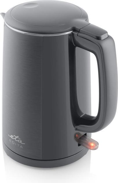 Image du produit ETA Kettle | 859590020 EDITA | Electric | 2200 W | 1.5 L | Stainless steel | 360° rotational base | Gray (1.50 l)