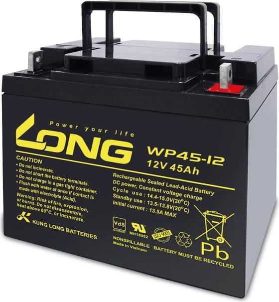 Image du produit Kung Long Batterie au plomb, 12V-/45Ah, VdS WP45-12 (12 V, 45 Ah)