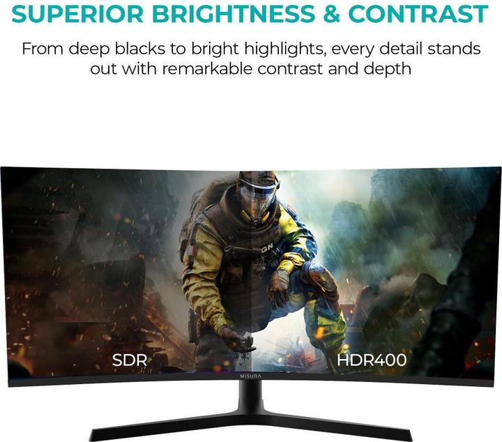 Actual product image Misura High Resolution monitor 34" - 165 Hz BENDED (3440 x 1440 pixels, 34")