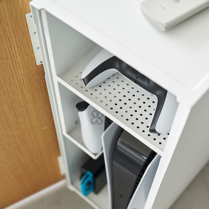 Actual product image Yamazaki Spielekonsolen-Organizer TOWER