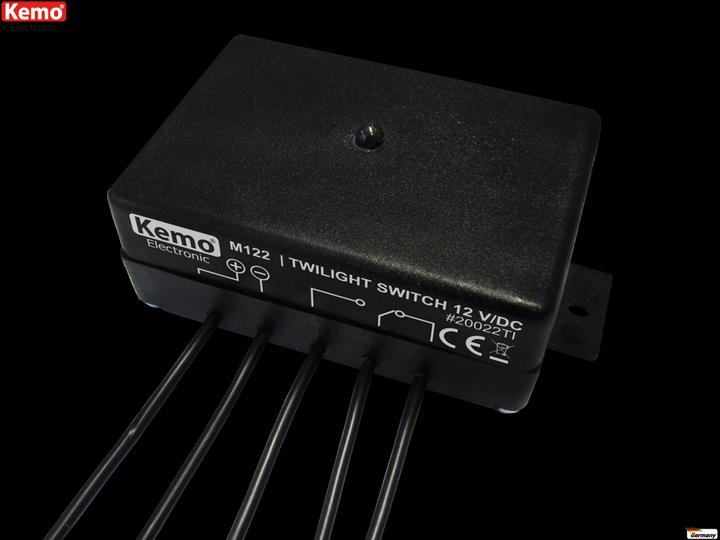 Immagine prodotto Kemo Interruttore crepuscolare 12V/sensore di luce M122