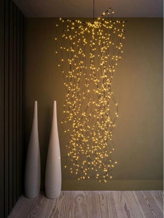 Produktbild STT LED Lichterkette Angel Hair Waterfall 1.5 m, Schwarz