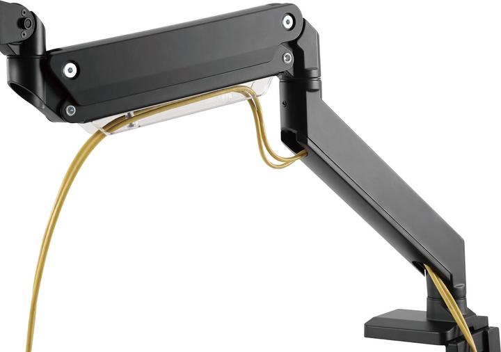 Digitus Porta monitor universale singolo con molla a gas e montaggio a incastro (Tavolo, 35")