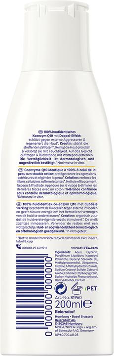 Immagine prodotto NIVEA Latte detergente antirughe Q10 Power (Lozione detergente, 200 ml)
