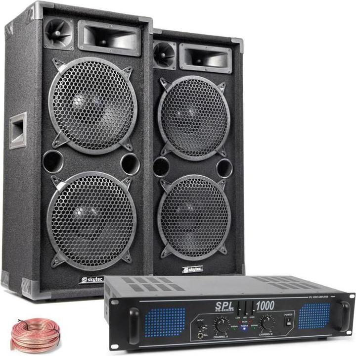 Produktbild Complete Komplettes Soundsystem - DJ -Set mit Verstärker und Lautsprechern - 1000W