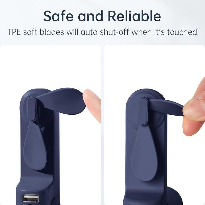 Image du produit Jisulife Mini-USB-Handventilator mit Licht
