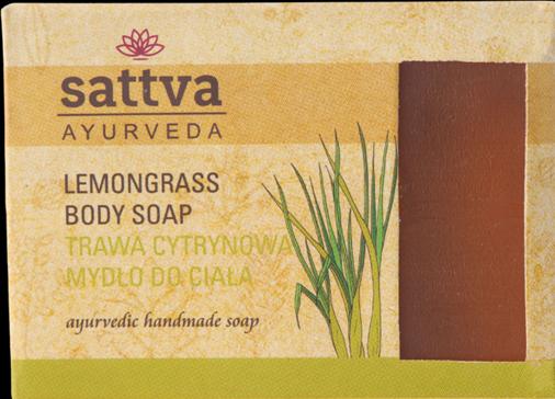 Actual product image Sattva Ayurveda Lemongrass body cubes 125 g - Sattva (Soap lotion)