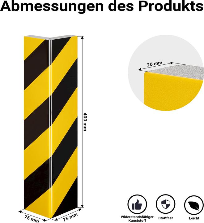 Actual product image Wiltec Garage wall protection Self-adhesive door edge protection Parking aid car garage