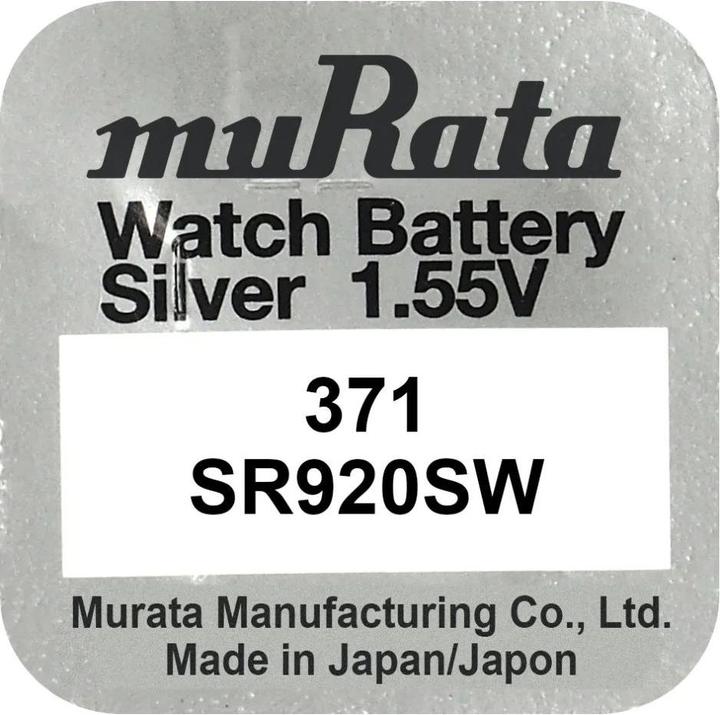 Immagine prodotto Murata Celle a bottone 371 (10 pz., SR920, 40 mAh)
