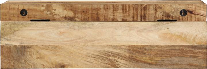 Produktbild VidaXL Garderobenständer mit Regal Wandmontage aus massivem Mangoholz und Metall