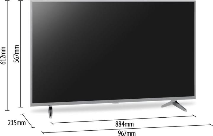 Actual product image Panasonic TX-43MSW504S (43", MSW504, LED, 4K, 2023)