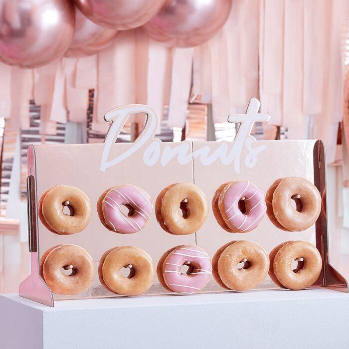 Image du produit Ginger Ray Mur de donuts or rose