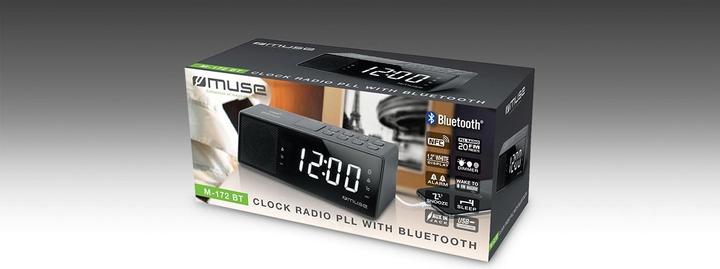 Actual product image Muse M-172 BT Clock Digital Black