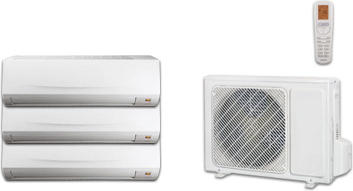 Immagine prodotto Coldtec by Kibernetik Coldtec Klimaanlage für 3 Räume je 150m³, inkl. Montage (12000 BTU/h)