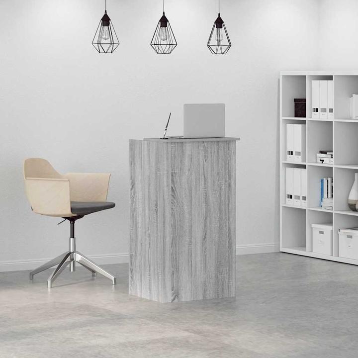 Produktbild VidaXL Empfangstheke Grau Sonoma 55x50x103,5 cm Holzwerkstoff Empfangstresen