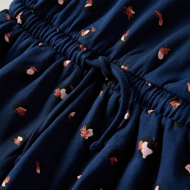 Produktbild VidaXL Kinderkleid mit Langen Ärmeln Marineblau 92,Material: 95 (92)