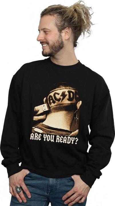 Produktbild AC/DC Are You Ready Haar rasieren Baumwolle Sweatshirt (L)