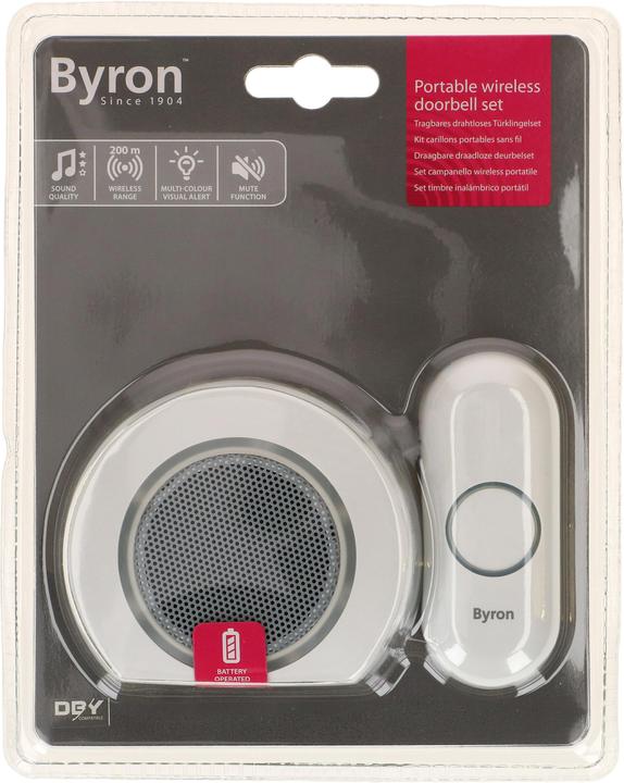 Image du produit Byron Sonnette sans fil Kit de sonnette de porte sans fil (Sans fil)