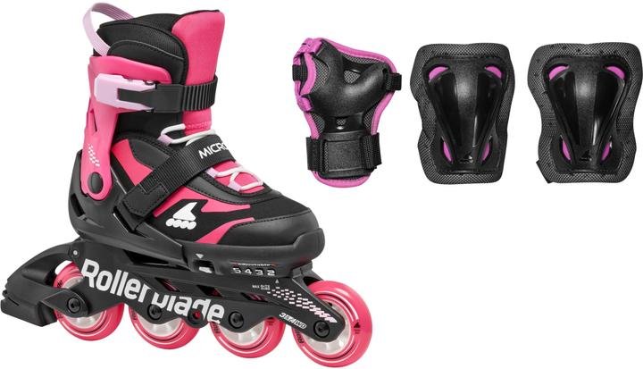Produktbild Rollerblade Inline-Skates Microblade Combo Schwarz/Pink, 33-36.5 (33, 36.5)