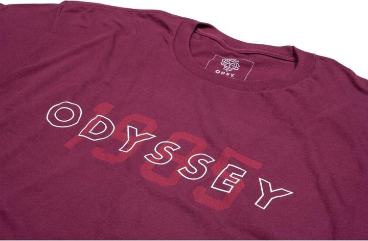 Actual product image Odyssey T-shirt Overlap Burgundy (M)