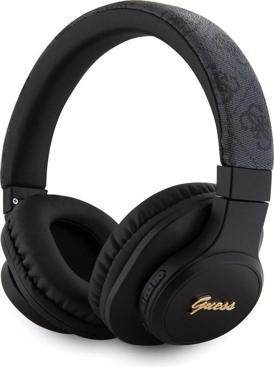 Produktbild Guess PU Leather 4G Tone on Tone Script Logo Earphones - black (32 h, Kabellos)