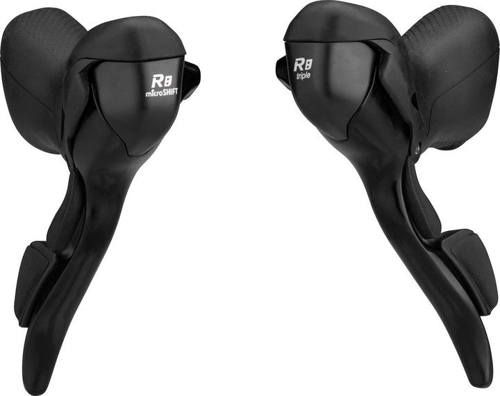 Actual product image Micro Shift R8 Road Dual Control Levers 3x8 speed - black