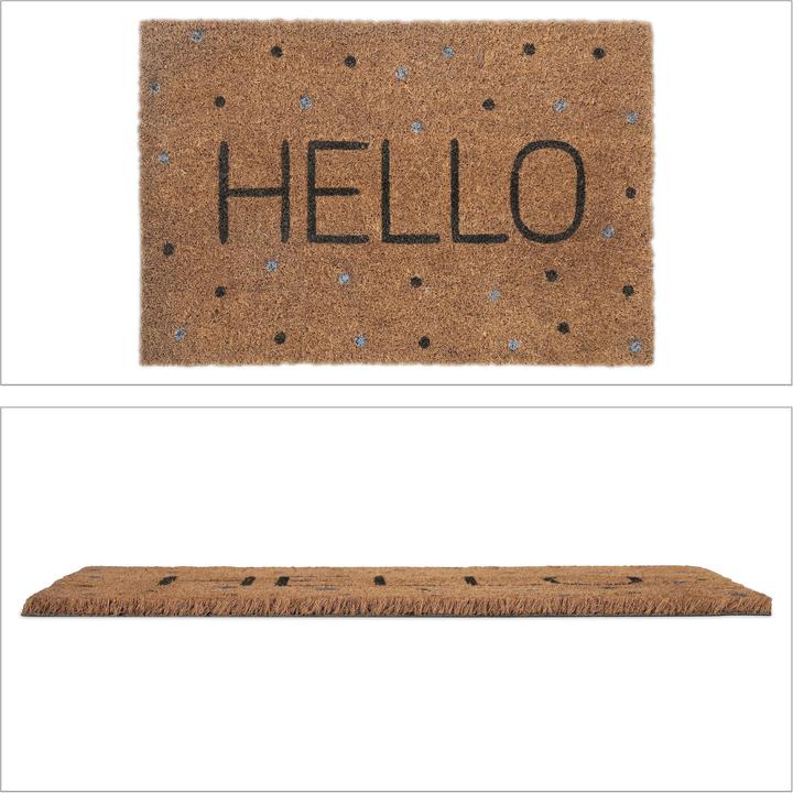 Actual product image Relaxdays Doormat (60 x 40 x 1.5 cm)