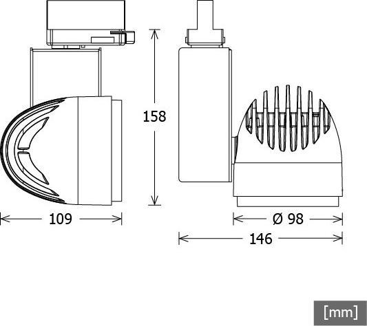 Actual product image LTS LED track spotlight (3180 lm)