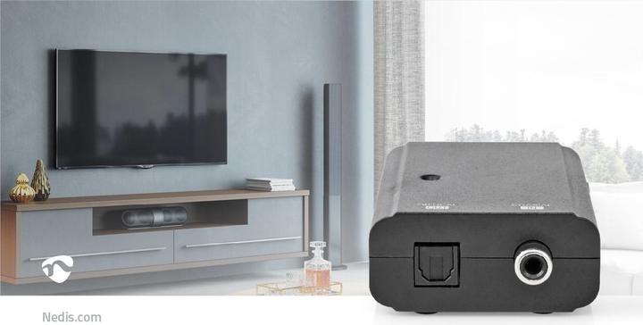 Produktbild Nedis Digital Audio Converter - 1-Weg - Anschlüsse - Eingang: 1x S/PDIF - Anschlüsse - Ausgang: TosL