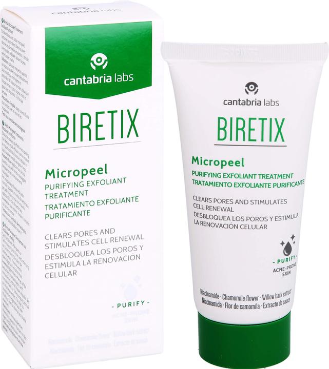 Actual product image Biretix Micro peeling for deep cleansing of pores and removal of impurities, 50 ml gel (Exfoliation, 50 ml)