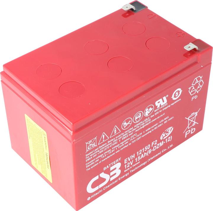 Immagine prodotto CSB EVH12150X3 Akku als Ersatz für den Panasonic LC-CA1216P1 Blei Akku (12V)