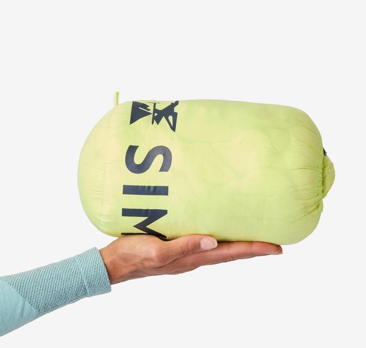 Actual product image Simond Women's mountaineering down jacket - Lemon yellow (S)