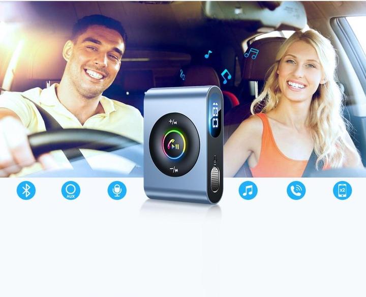 Actual product image Joyroom Bluetooth 5.3 AUX receiver JR-CB1 (grey) (Receiver)