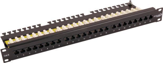 Actual product image EFB Elektronik ECOLAN® Patchpanel Cat.6UTP 48,30cm (19")/1U 24xRJ45 black
