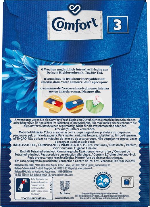Actual product image Comfort fragrant sachets (3 Washing cycles, Washing powder)