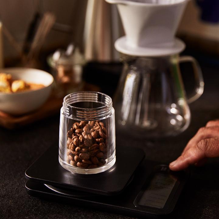 Actual product image Tchibo Coffee scales incl. timer, automatic switch-off, LC display, black