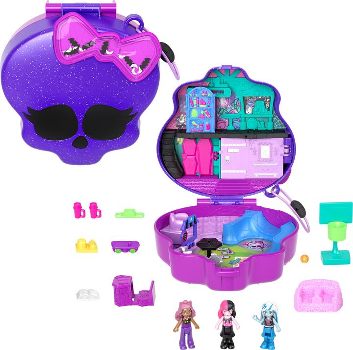 Actual product image Polly Pocket POP Monster High box