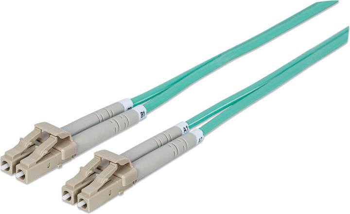 Produktbild Intellinet LWL Anschlusskabel LC/LC Multimode OM3 aqua (20 m)