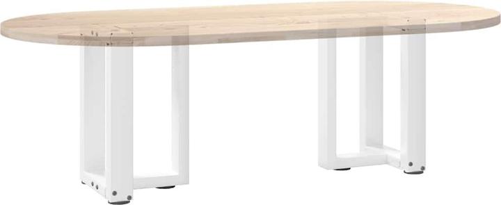 Produktbild VidaXL Couchtischbeine T-Form 2 Stk. Weiss 38x25x(42-43) cm Stahl Tischbein