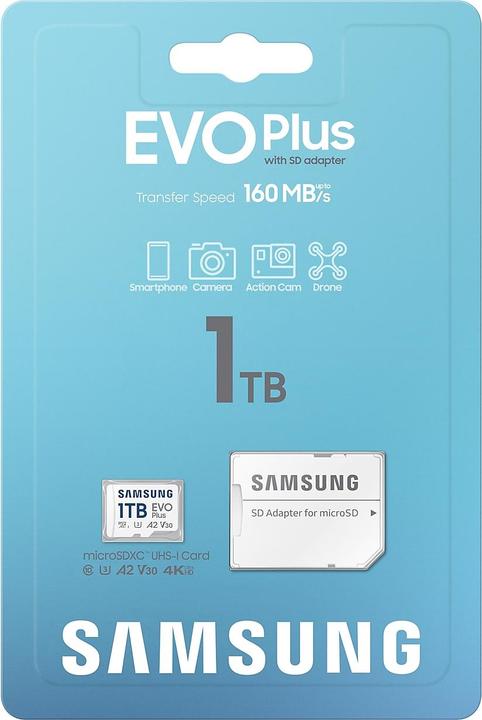 Produktbild Samsung EVO Plus (1000 GB, microSDXC, U3, UHS-I)