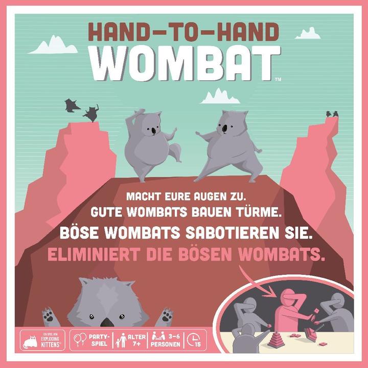 Produktbild Asmodée Hand-to-Hand Wombat, Kartenspiel, für 3-6 Spieler, ab 7 Jahren (DE-Ausgabe) (Deutsch)