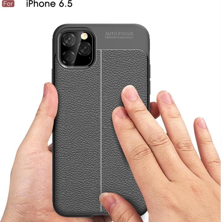 Produktbild Screenguard Apple iPhone 11 Pro Max Hülle Leather Design TPU Cover (Apple iPhone 11 Pro Max)