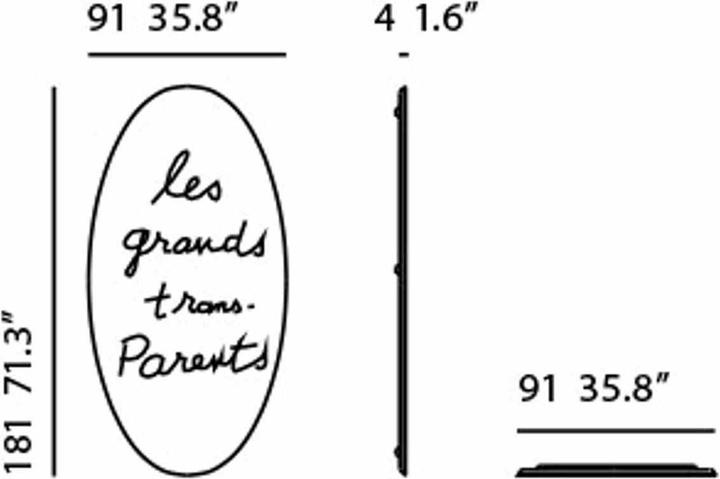 Actual product image Cassina Grands Trans-Parents Mirror