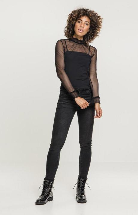 Produktbild Urban Classics Ladies Double Layer Mesh L/S (XS)