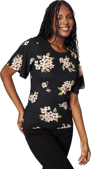 Actual product image Dorothy Perkins Womens/Ladies Crew Neck Flutter Top (S)