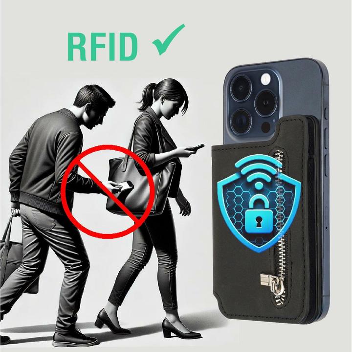 Actual product image 4smarts Magnet Wallet Compact Caddy (Apple iPhone 13 Pro Max, Apple iPhone 15 Pro, Apple iPhone 14 Pro Max, Apple iPhone 12 Pro Max, Apple iPhone 15 Pro Max)
