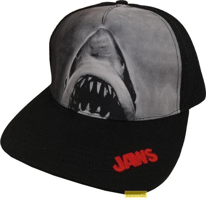 Actual product image Heroes Inc Les Dents de la Mer - Casquette Snapback Noire Impression par sublimation