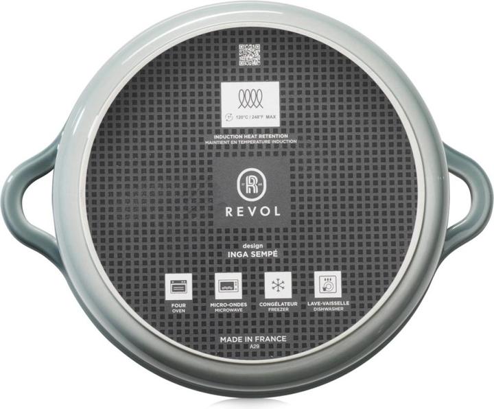 Actual product image Revol Bombance round induction casserole 26 cm Without cloud grey (26 cm, Casserole + Stewpot)