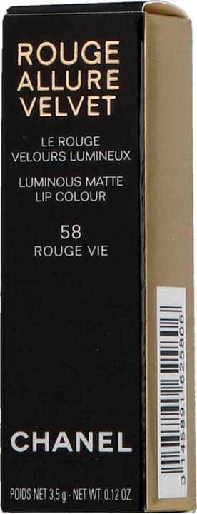 Produktbild Chanel Rouge Allure Velvet (58 Rouge Vie)